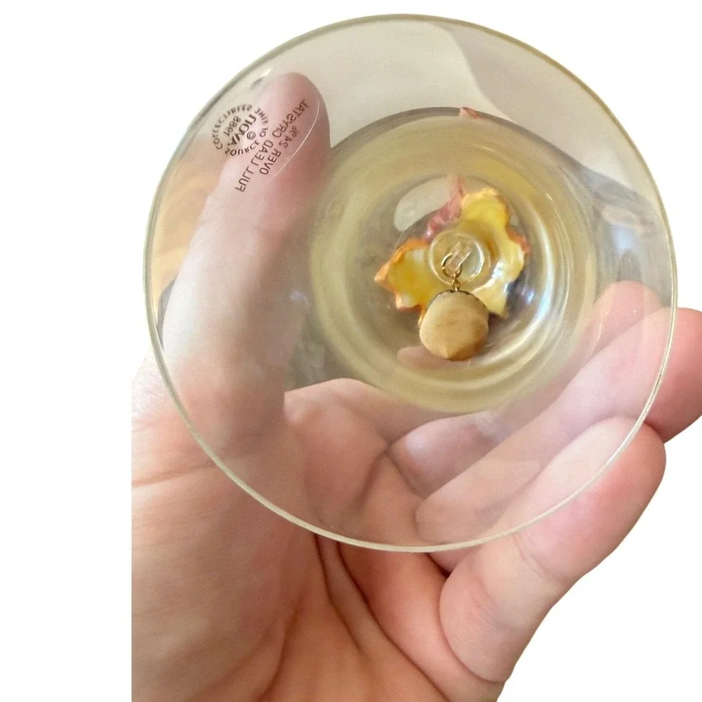 Vintage Avon Harvest Bounty Crystal Bell 1988 Lead Crystal Fall Decor Boxed